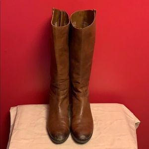 Sam Edelman size 11 wide calf brown leather boots